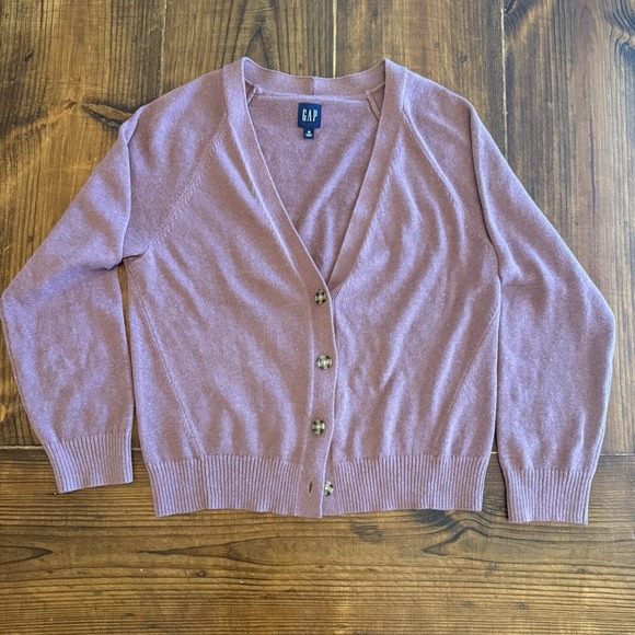 GAP Sweaters - GAP Women's Purple Cardigan Med Button Up